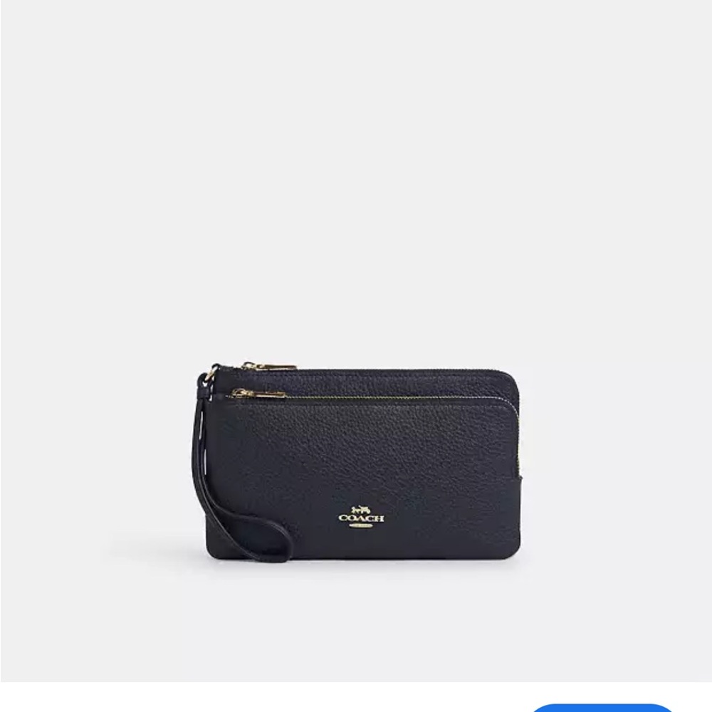Coach Black Wristlet Clutch